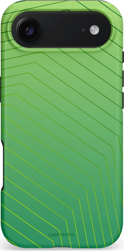 Casetastic hoesje geschikt voor Apple iPhone Air - MagSafe - Dubbellaagse bescherming - Neon Groen Net - Fashion Case - Groen