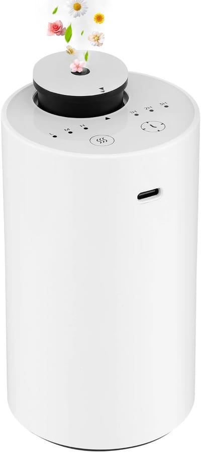 Linkforu - Auto Geurverspreider - Verstuiver - Waterloze Aromatherapie - Essentiële Olie Diffuser – Draadloos - Vernevelaar tot 46 M2