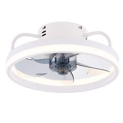 Zerova Plafond Ventilator met LED verlichting - Ventilator lamp plafond - Luchtkoeler - 3 lichtkleuren - 6 snelheden - Wit