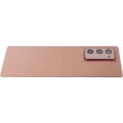 Cache Arrière en Verre pour Téléphone Pièces de Rechange Verre Arrière avec Lentille en Verre pour Appareil Photo Adhésif pour Samsung Galaxy Z Fold 2 5G F916 marron