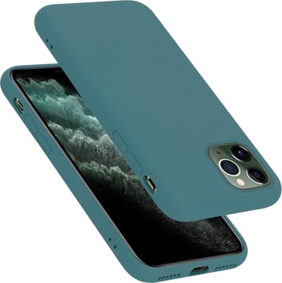 Cadorabo Hoesje geschikt voor Apple iPhone 11 PRO MAX in LIQUID GROEN - Beschermhoes gemaakt van flexibel TPU silicone Case Cover