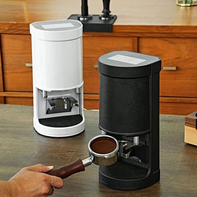 Automatische Koffie Tamper - Espresso Aanstamper - Barista Kwaliteit Thuis - Instelbare Druk - 58 mm - Zwart