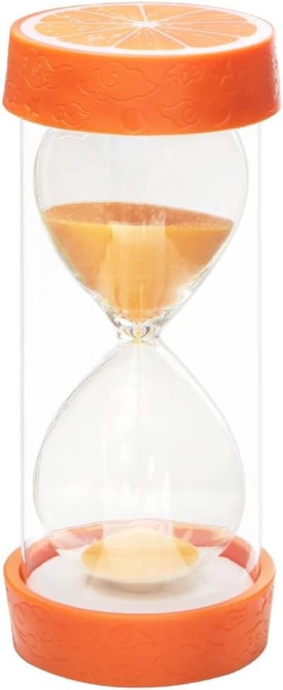 Kleurrijke Zandloper met Beschermende Basis voor Thuisdecoratie, Koken en Cadeaus - 60 Minuten Countdown Timer