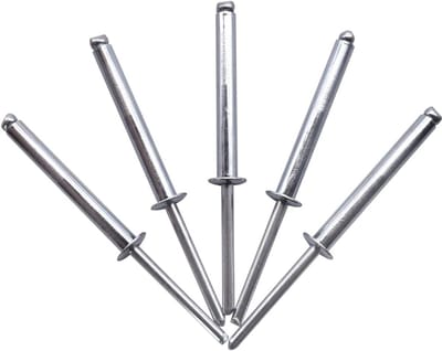 200x Popnagels Staal 5.0x40mm - Blinde Klinknagels met Koepelkop - DIN 7337