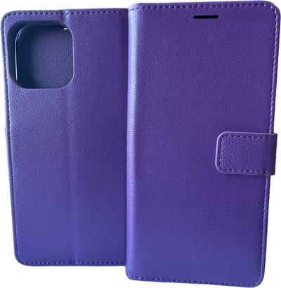 Portemonnee Book Case Hoesje Geschikt voor: iPhone 14  Pro -  Paars