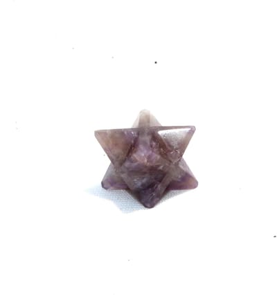Amethist Merkaba Ster Kristal voor Chakra Balans en Spirituele Genezing