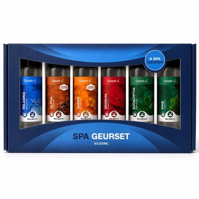 Splash-X spa geurenpakket - geuren voor jacuzzi, hottub, spa & bad - 6 x 100 ml