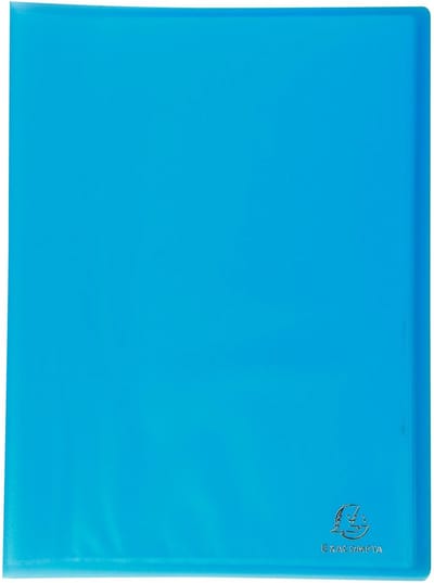 Exacompta 12x Chromaline showalbum met vaste rug PP - 40 tassen - 80 zichten - A4 - Turkoois - 85468E