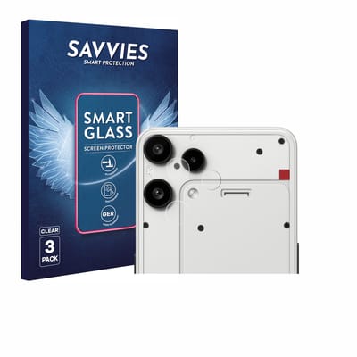 3 Stuks Savvies Screenprotector - geschikt voor Nothing Phone (3a) Lite (ALLEEN Camera Lens) - beschermfolie glas transparant