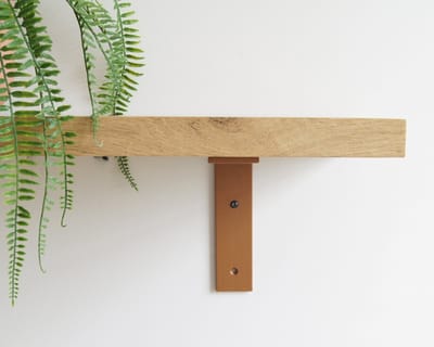 STERKSTAEL Ares Industriële Plankdrager Cortenstaal - Stalen Wandplank Steun - Voor plank vanaf 20 cm tot 30 cm - Kleur Brons Roestig Bruin - inclusief bevestigingsmateriaal - Poedercoating - Wandsteun - 1 stuk