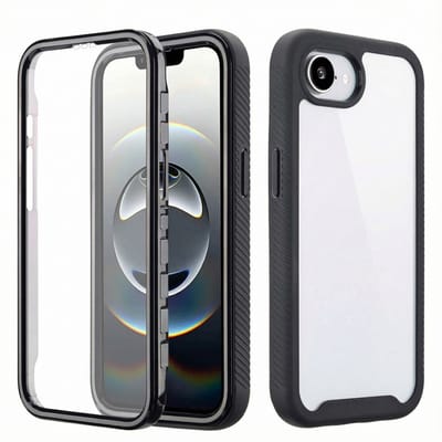 imoshion Hoesje - Geschikt voor Apple iPhone 17e / 16e - 360° Full Protective Case - Zwart