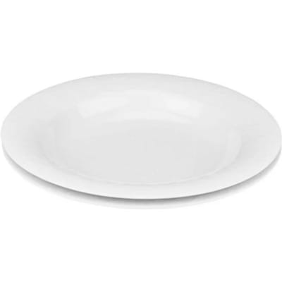 Rosenthal Set van 2 Diepe Borden, 24 cm, Wit, Porselein