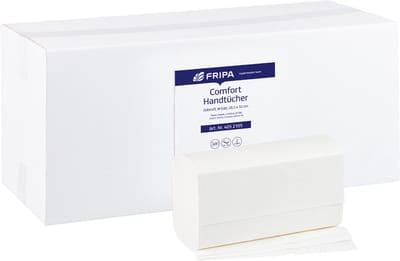 Fripa handdoekpapier comfort wit 203x240mm Z-vouw 2-laags