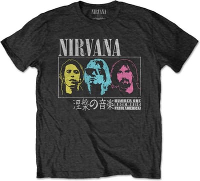 Nirvana - Japan! Heren T-shirt - S - Zwart
