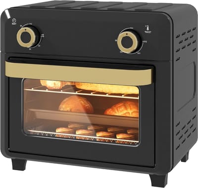 Mini Oven - Heteluchtfriteuse Compact - Gezond Koken - 360 Graden Luchtcirculatie - 10 Liter Capaciteit - Zwart