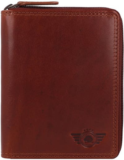 Greenburry Vintage Portemonnee RFID-bescherming Leer 12.5 cm - Dames - Horizontaal - natur