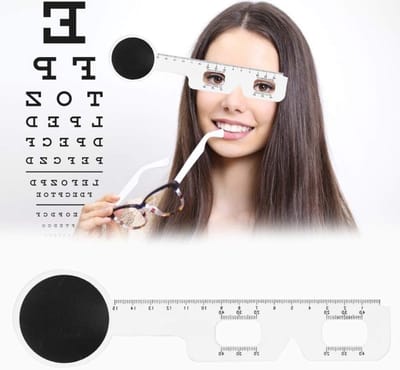 Set van 10 Pupilafstand Linialen, Plastic Optische PD Linialen, Oogmeetgereedschap voor Brilcorrectie en Visuele Metingen