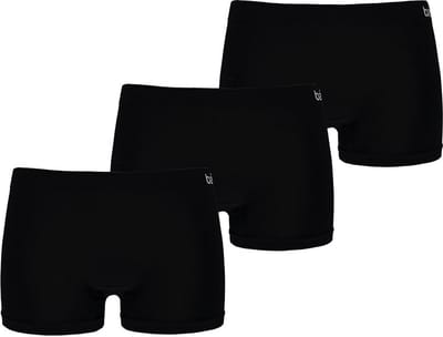 Apollo dames Basic Hipster - Bamboo naadloos - maat S - 3-pack - zwart