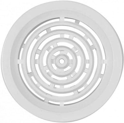 Ronde Ventilatieroosters Set van 4 - 60 mm - Kunststof Weiß