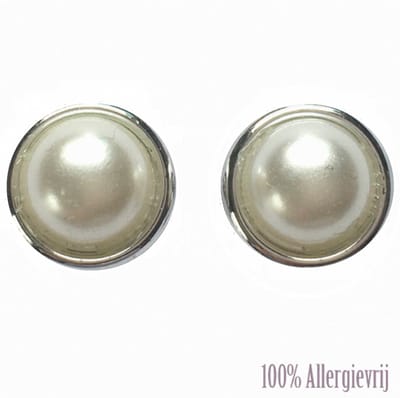 Allergievrij Oorbellen Synthetische-Parel Kunststof-Charme Bijoux