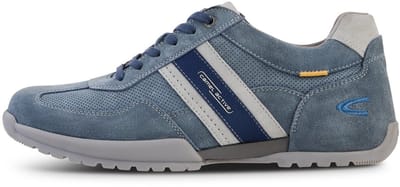 camel active Leren sneakers met klassieke vetersluiting - Maat menswear-42 - Blauw