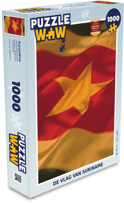 Puzzel De vlag van Suriname - Legpuzzel - Puzzel 1000 stukjes volwassenen