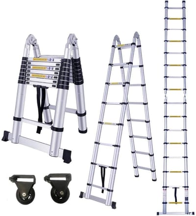 Veltro® Telescoopladder Aluminium - Vouwladder - 5M