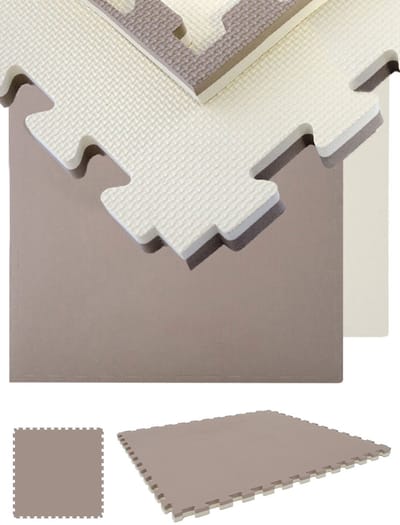 Vechtsportmat 4cm dik - 90x90cm EVA Puzzelmat, omkeerbaar in 2 kleuren extra dik, geluidsdempend & waterbestendig - voor Judo, Karate, MMA, Kickboksen & Fitness