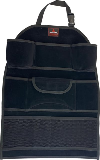 Luxe Autostoel organizer| Autostoel opbergvakken| Autostoel beschermhoes met opbergvakken| Autostoelbeschermer| Autostoel reisvakken| vakantie organizer Auto| Car Seat Protector Back Cover| zwart