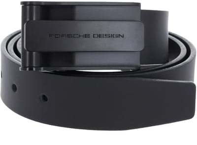 PORSCHE DESIGN Leren riem Business Hook Belt 3,5 W85 Black zwart