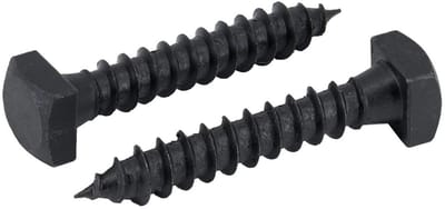 Vierkante Lag Schroeven - Houtschroeven Buiten - Buitenprojecten Bevestigen - 4-laags Keramische Coating - 1/4 x 1-1/2 inch - Zwart