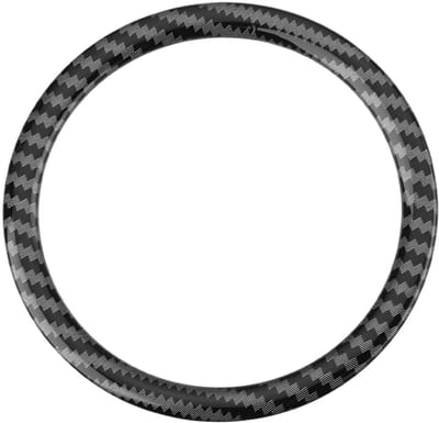 Dailygoods- Stuurwiel Embleem Decoratieve Ring - Compatibel met MG ZS/HS/MG5/MG6 2017-2025 - Koolstofvezel - Lichtgewicht - Slijtvast - Krasbestendig - Stuurwielring