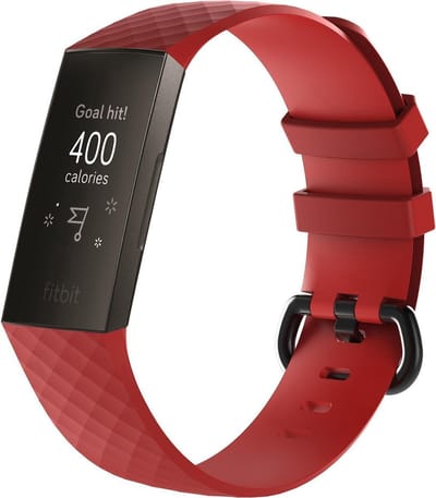 Jumada's - Horlogeband - Bandje geschikt voor Fitbit Charge 3 & 4 - Groen - Maat S/M