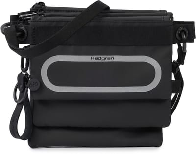Hedgren schoudertas accessoiretas Uni Isa 3-Crossover Set + RFID Coated Black zwart