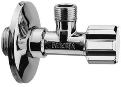 Raminex hoekstopkraan 1/2 inch Recht Chroom glans