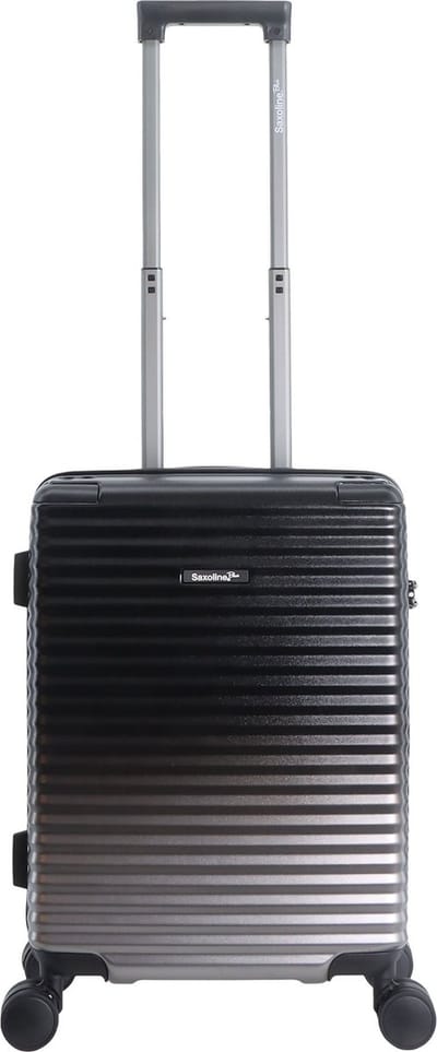 Saxoline Blue - Elite | Harde koffer set / Trolley set / Reiskoffer set - (S/M/L) Zwart - Zwart / Set