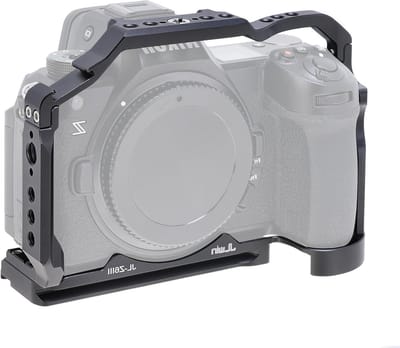 Aluminium Camera Cage voor Nikon Z6III - Video Vlogging Accessoire met NATO Rail, Koudschuh en Snelle Bevestiging voor Arca Swiss System