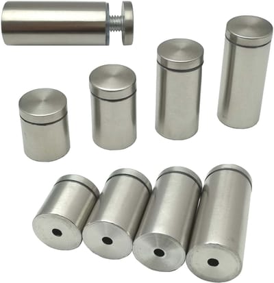 Cosensi- Spiegelbeugels 4 stuks - Roestvrij Staal - Elegant Design - Geschikt voor Glas/Acryl - Max. Draagvermogen 8 kg - Voor 2-10 mm Dikte - Glasbeugels