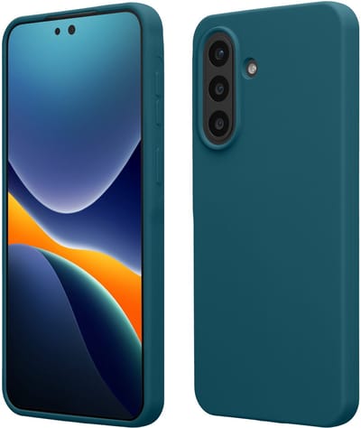 kwmobile telefoonhoesje geschikt voor Samsung Galaxy A57 5G - Hoesje met siliconen coating - Smartphone case in mat petrol