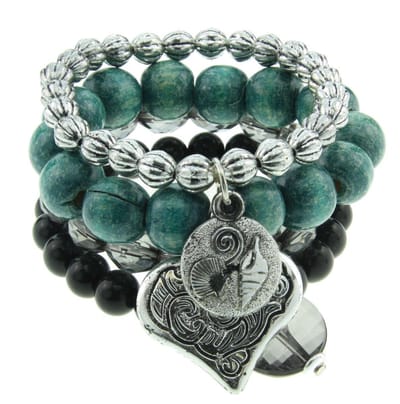 Behave - Armbandenset met hartbedel - Natuurstijl - Tijdloos accent
