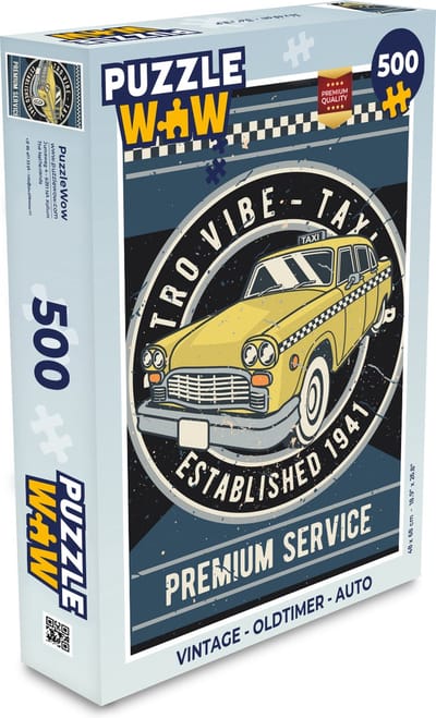Puzzel Vintage - Oldtimer - Auto - Legpuzzel - Puzzel 500 stukjes