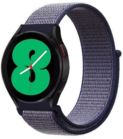 By Qubix - Sport Loop nylon bandje - Donkerblauw - Geschikt voor Xiaomi Redmi Watch 5 Active / Redmi Watch 5 Lite
