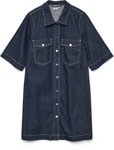 Vero Moda Fenja Denim Short Jurk Dames