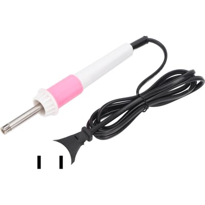 Applicateur de fixation à chaud avec 7 embouts et anneaux en fer 15 W Chauffage rapide Semi-automatique Économie d'énergie DIY