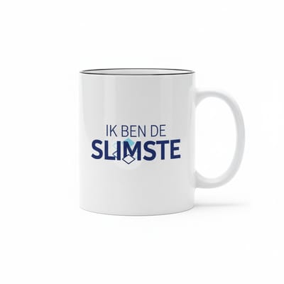 330ml Grappige Mok – Ik Ben De Slimste Tekst – Humoristisch Cadeau voor Werk, Kantoor & Vrienden