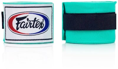 Fairtex Handwraps – Mintgroen – 4,5 Meter – Elastisch Katoen – Stevige Polsondersteuning – Voor Boksen & Kickboksen