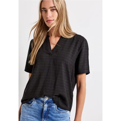 Blouse shirt met omslag