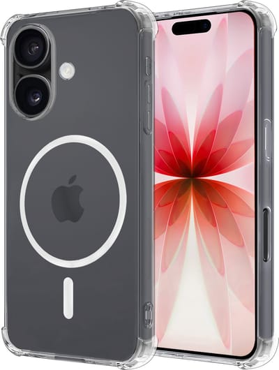 Hoesje - Geschikt voor Apple iPhone 17 - Magsafe Compatible - Sterk & Shockproof - Back Cover - Shock Proof Case - Telefoon Hoes Shockproof - Transparant