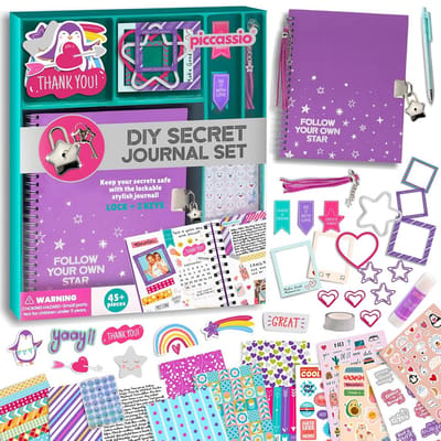 Geheim Dagboek om Zelf te Maken voor Meisjes (8-15 jaar) - Cadeauset voor Tienermeisjes
