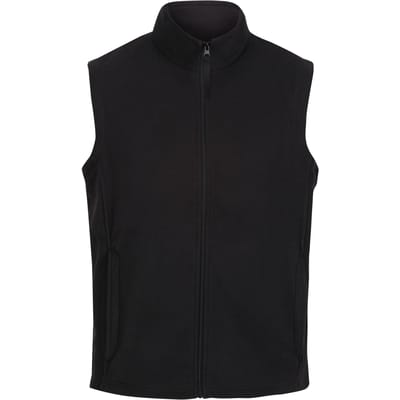 Regatta Heren Micro Fleece Bodywarmer / Gilet (Zwart)